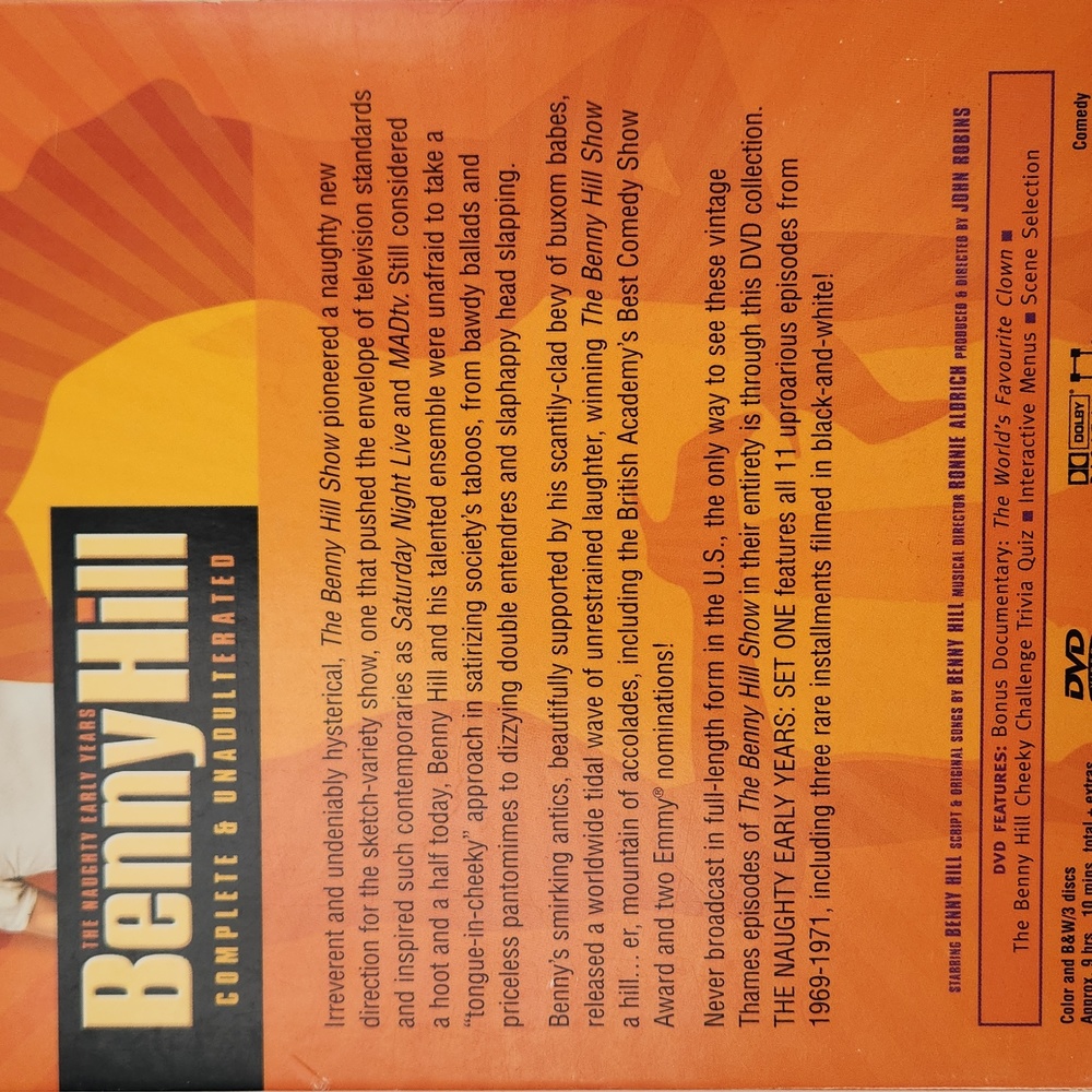 BENNY HILL The Naughty Early Years Complete and Unadulterated 3 DVD set - Picture 16 of 17